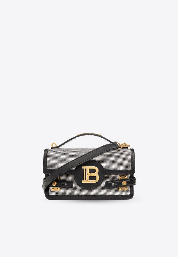 Balmain B-Buzz 24 Leather Paneled Top Handle Bag CN1DA829 TMSY-EAB
