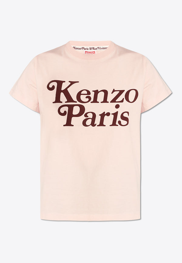 Kenzo Logo-Printed Crewneck T-shirt FE52TS118 4SO-34