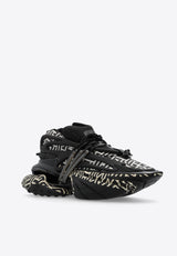 Balmain Unicorn Monogram Low-Top Sneakers Black CM1VJ309 KPNR-GFE