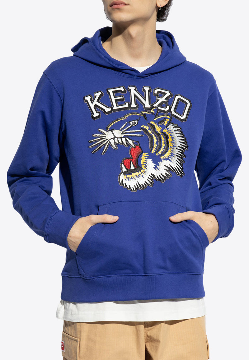 Kenzo Logo-Printed Hooded Sweatshirt FE55SW186 4MF-75