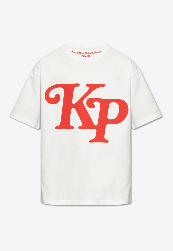 Kenzo Logo-Printed Crewneck T-shirt FE55TS141 4SY-02
