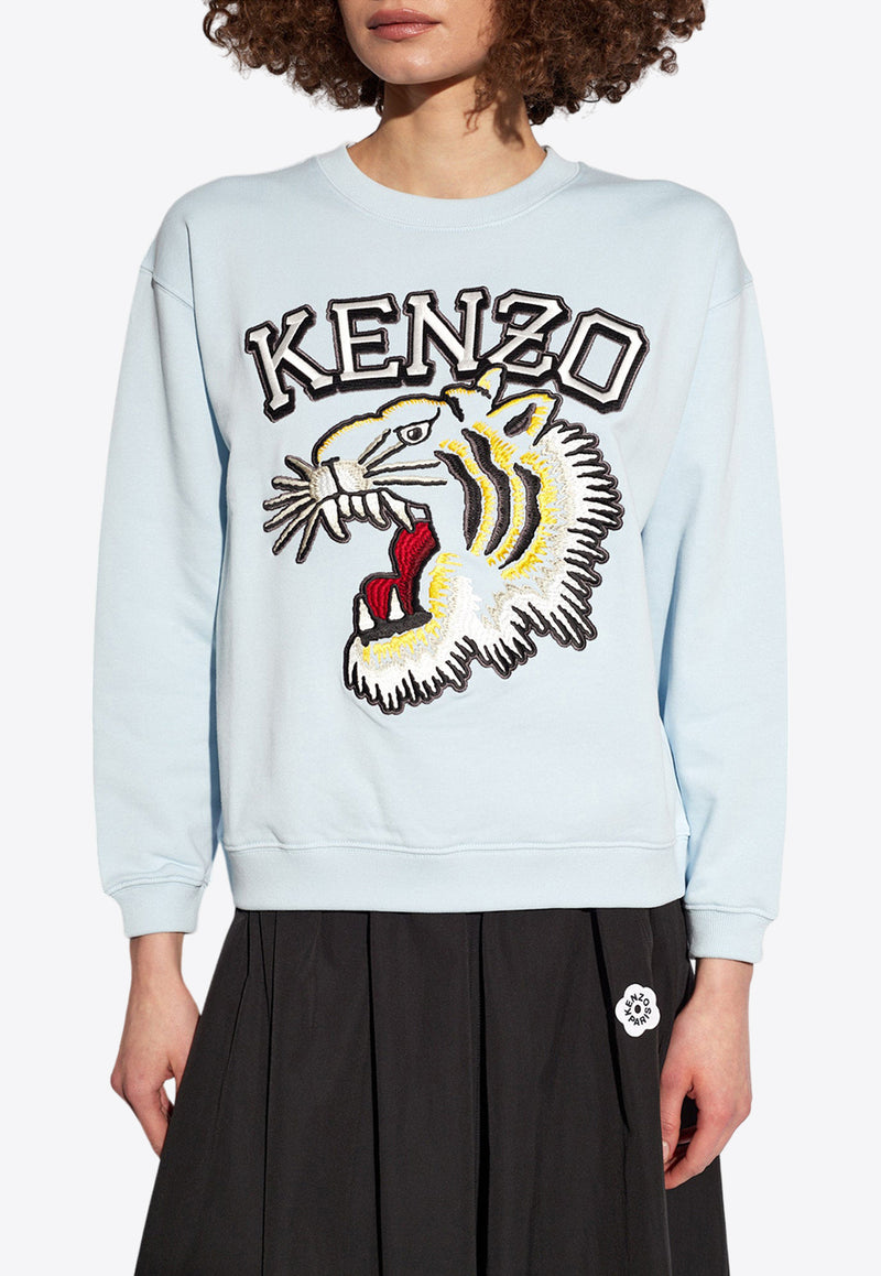 Kenzo Logo-Printed Crewneck Sweatshirt FE52SW139 4MF-63