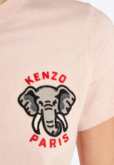 Kenzo Logo-Embroidered Crewneck T-shirt FE52TS113 4SG-34