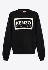 Kenzo Logo-Printed Crewneck Sweatshirt FD55PU383 3LA-99