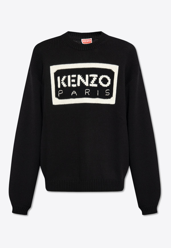 Kenzo Logo-Printed Crewneck Sweatshirt FD55PU383 3LA-99