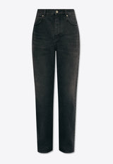 Loewe Washed Straight-Leg Jeans H526Y11W29 0-WASHED BLACK