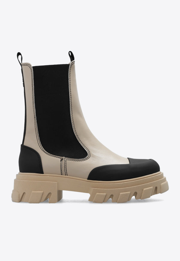 GANNI Faux-Leather Chelsea Boots S2372 4900-017