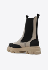 GANNI Faux-Leather Chelsea Boots S2372 4900-017