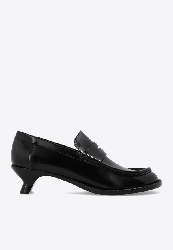 Loewe Campo 40 Leather Loafer Pumps L814S07X04 0-BLACK