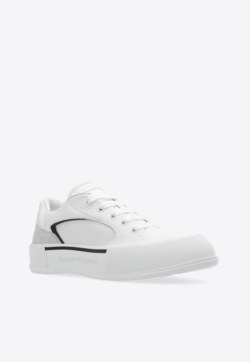 Alexander McQueen Skate Deck Plimsoll Sneakers White 777241 W4SS3-9061
