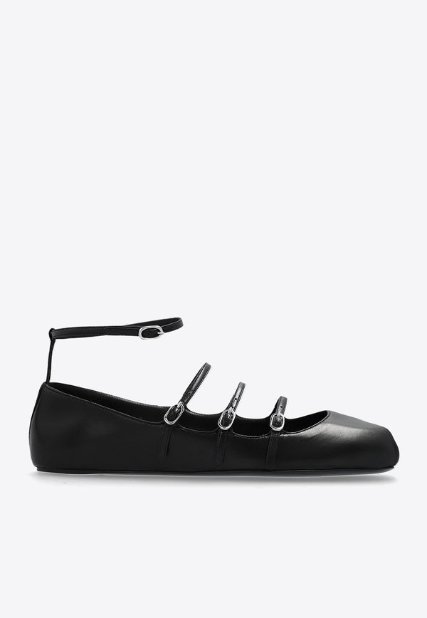 Alexander McQueen Strappy Leather Ballet Flats

 Black 780745 WIEN5-1000