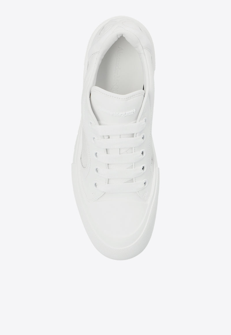 Alexander McQueen Plimsoll Low-Top Sneakers White 781556 W4WM8-9000