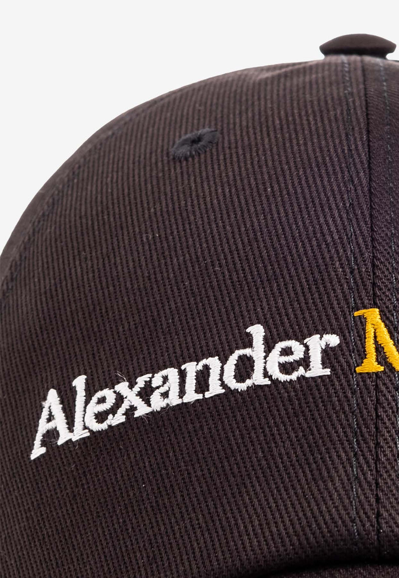 Alexander McQueen Logo embroidered Baseball Cap Brown 782062 4105Q-1080