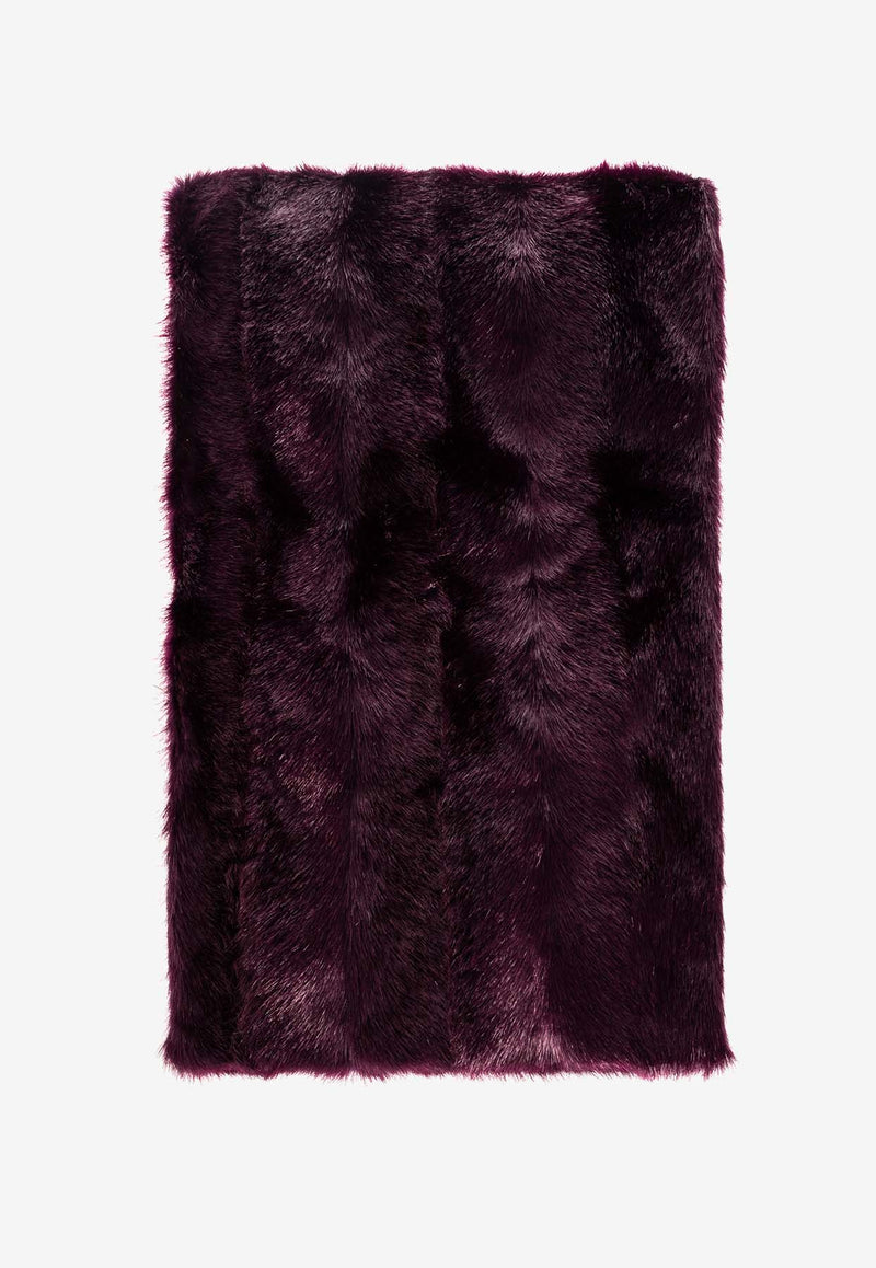 Burberry Faux Fur Hooded Scarf 8079141 B7491-CLOVE