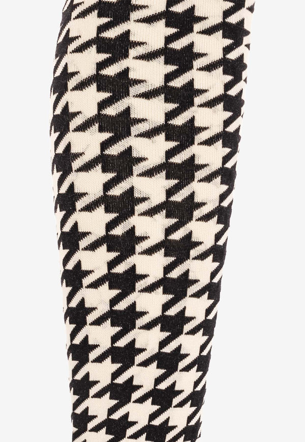 Burberry Houndstooth Jacquard Pattern Tights 8079835 A1189-CALICO BLACK