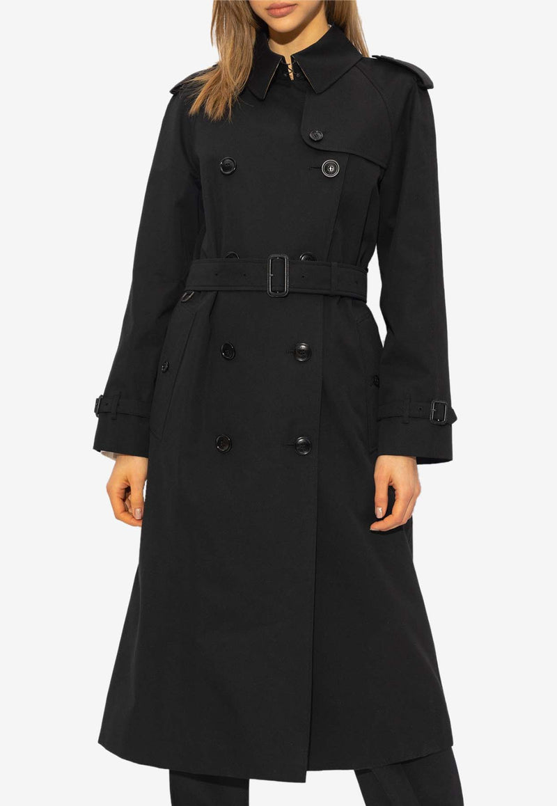 Burberry Long Waterloo Heritage Trench Coat 8079418 A1189-BLACK