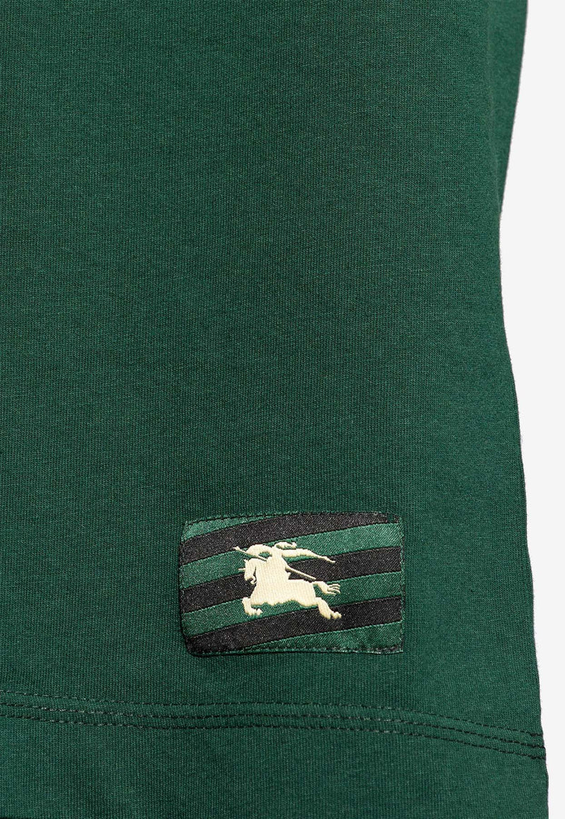 Burberry EKD Logo Patch T-shirt Green 8080815 B8636-IVY