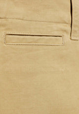 Burberry Wide-Leg Chino Pants Green 8080649 B7311-HUNTER