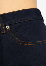 Burberry Logo Patch Straight-Leg Jeans Navy 8080778 A1503-INDIGO BLUE