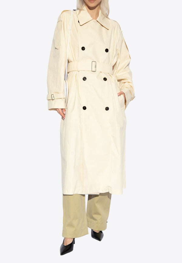 Burberry Double-Breasted Trench Coat Yellow 8080863 B8620-CALICO