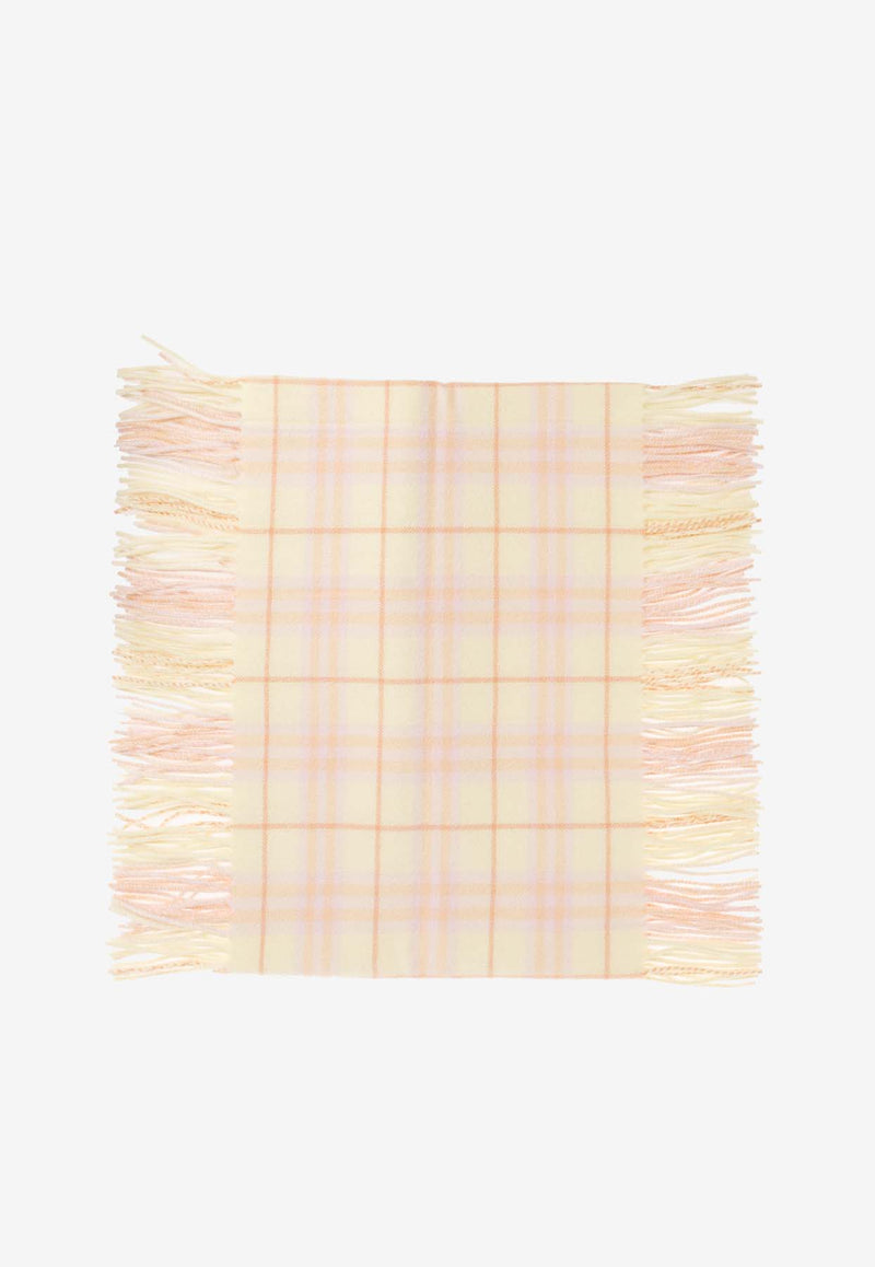 Burberry Check Pattern Cashmere Scarf Multicolor 8079989 A4652-SHERBET