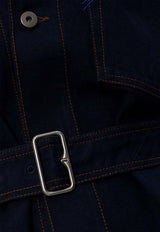 Burberry Belted Denim Shirt Dress Blue 8082308 A1503-INDIGO BLUE