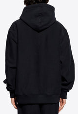 Burberry EKD Logo Patch Hooded Sweatshirt Black 8081996 A1189-BLACK