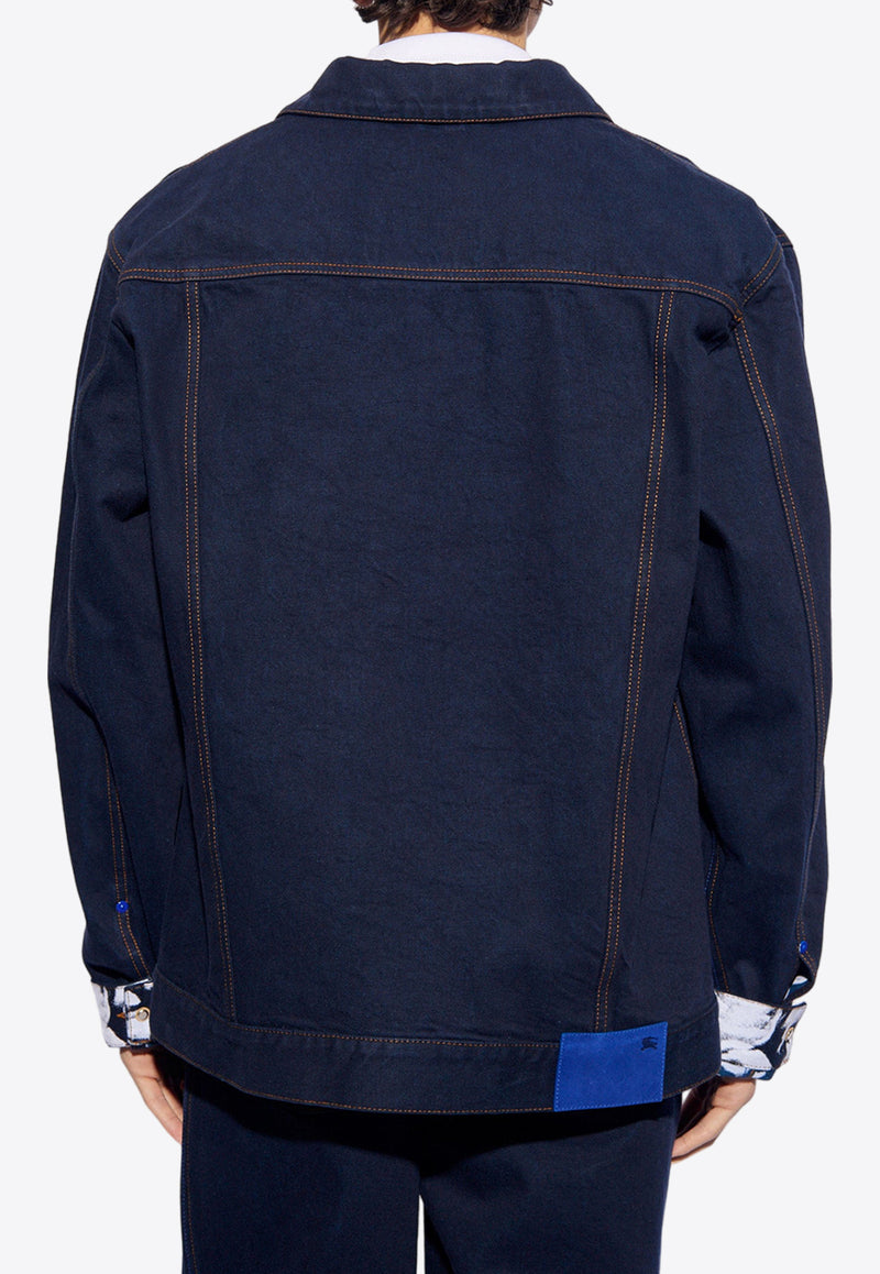 Burberry Oversized Denim Jacket Blue 8080770 A1503-INDIGO BLUE
