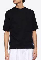 Burberry EKD Logo Patch Crewneck T-shirt Black 8080814 A1189-BLACK