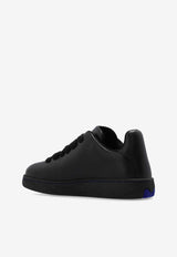 Burberry Box Leather Low-Top Sneakers Black 8083325 A1189-BLACK