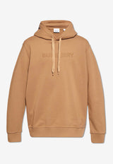 Burberry Rubberized Logo Hooded Sweatshirt Brown 8083393 A1420-CAMEL