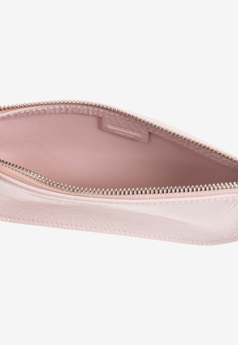 Burberry Micro Shield Shoulder Bag in Patent Leather Pink 8083472 B8640-CAMEO