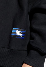 Burberry EKD Logo Patch Crewneck Sweatshirt Black 8082093 A1189-BLACK