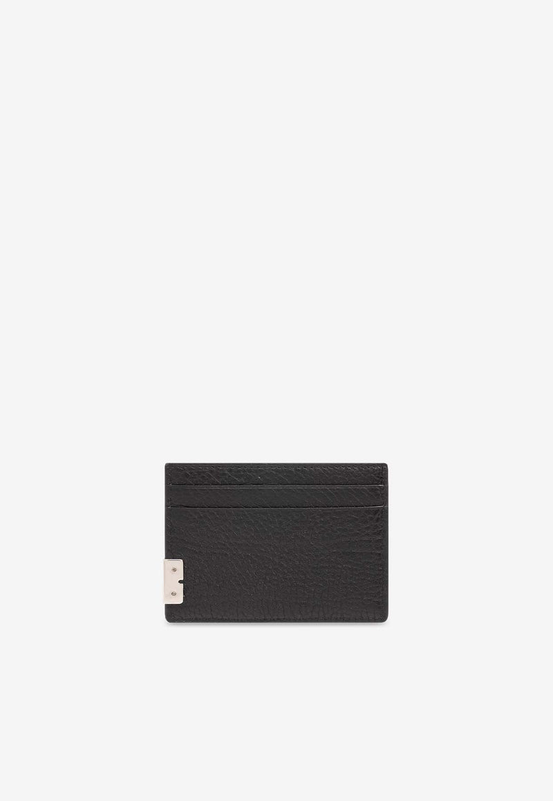 Burberry B Cut Grained Leather Cardholder Black 8083754 A1189-BLACK