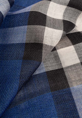 Burberry Checked Wool Scarf Multicolor 8084653 B8636-IVY