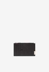 Burberry B Cut Zip Cardholder in Grained Leather Black 8082578 A1189-BLACK