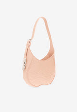 Burberry Small Chess Shoulder Bag in Grained Leather Blush 8083511 B8628-BLUSH