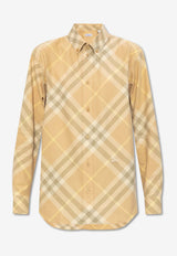 Burberry Vintage Check Long-Sleeved Shirt Beige 8083594 B8686-FLAX IP CHECK