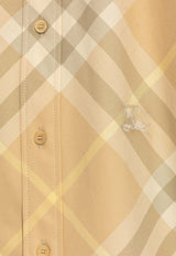 Burberry Vintage Check Long-Sleeved Shirt Beige 8083594 B8686-FLAX IP CHECK