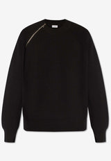Burberry Rib Knit Wool Sweater Black 8083175 A1189-BLACK