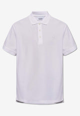 Burberry Logo Embroidered Polo T-shirt White 8084012 A1464-WHITE