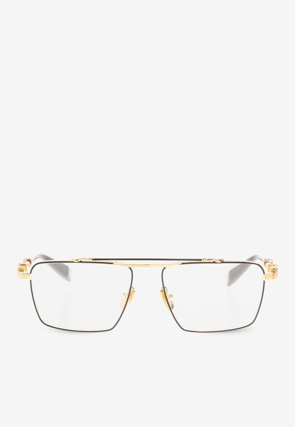 Balmain Optical Square Frame Glasses Gold BPX-149A-56 0-0