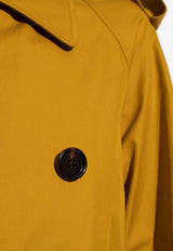 Burberry Gabardine Belted Trench Coat Yellow 8089127 B7324-MANILLA