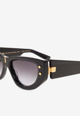 Balmain B-Muse Cat-Eye Sunglasses Gray BPS-151A-55 0-0