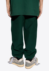 Burberry EKD Logo Patch Track Pants Green 8085406 B8636-IVY