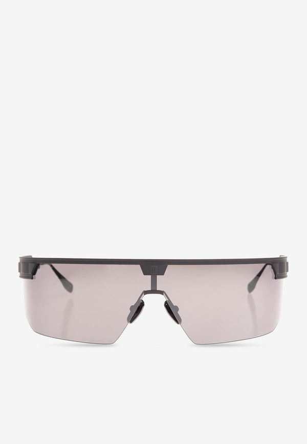 Balmain Major Rectangle Frame Sunglasses Gray BPS-147B-142 0-0