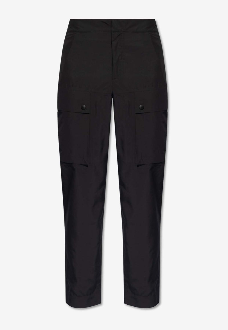 Balmain Main Lab Straight-Leg Cargo Pants Black CH6PI015 XH92-0PA