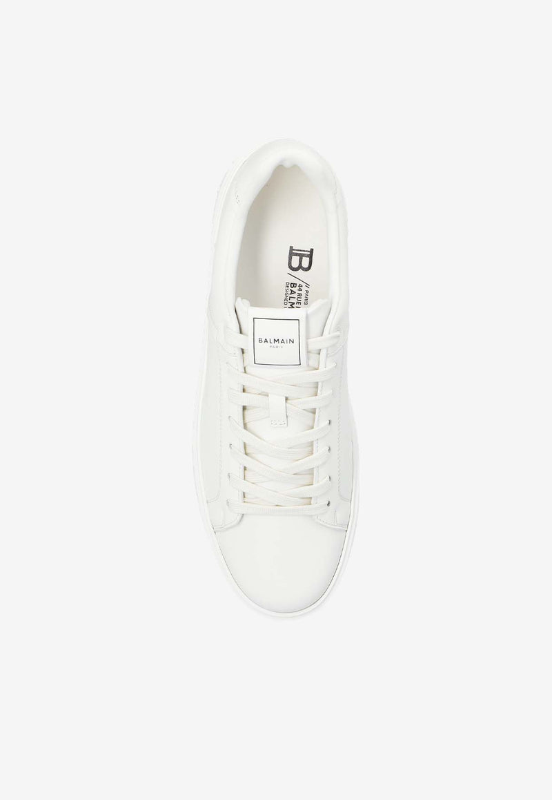 Balmain B-Court Leather Low-Top Sneakers White CM1VI288 LVTR-0FA