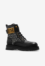 Balmain Charlie Leather Ankle Boots  CN1TC961 TJML-GFE