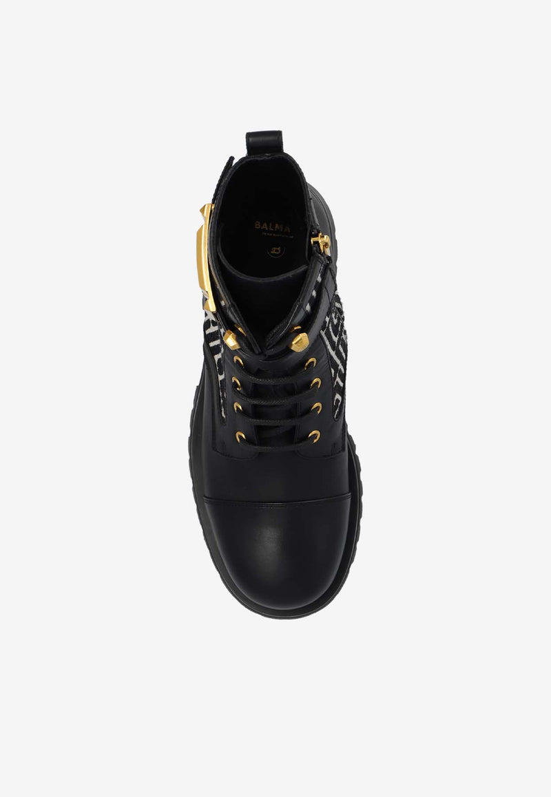 Balmain Charlie Leather Ankle Boots  CN1TC961 TJML-GFE